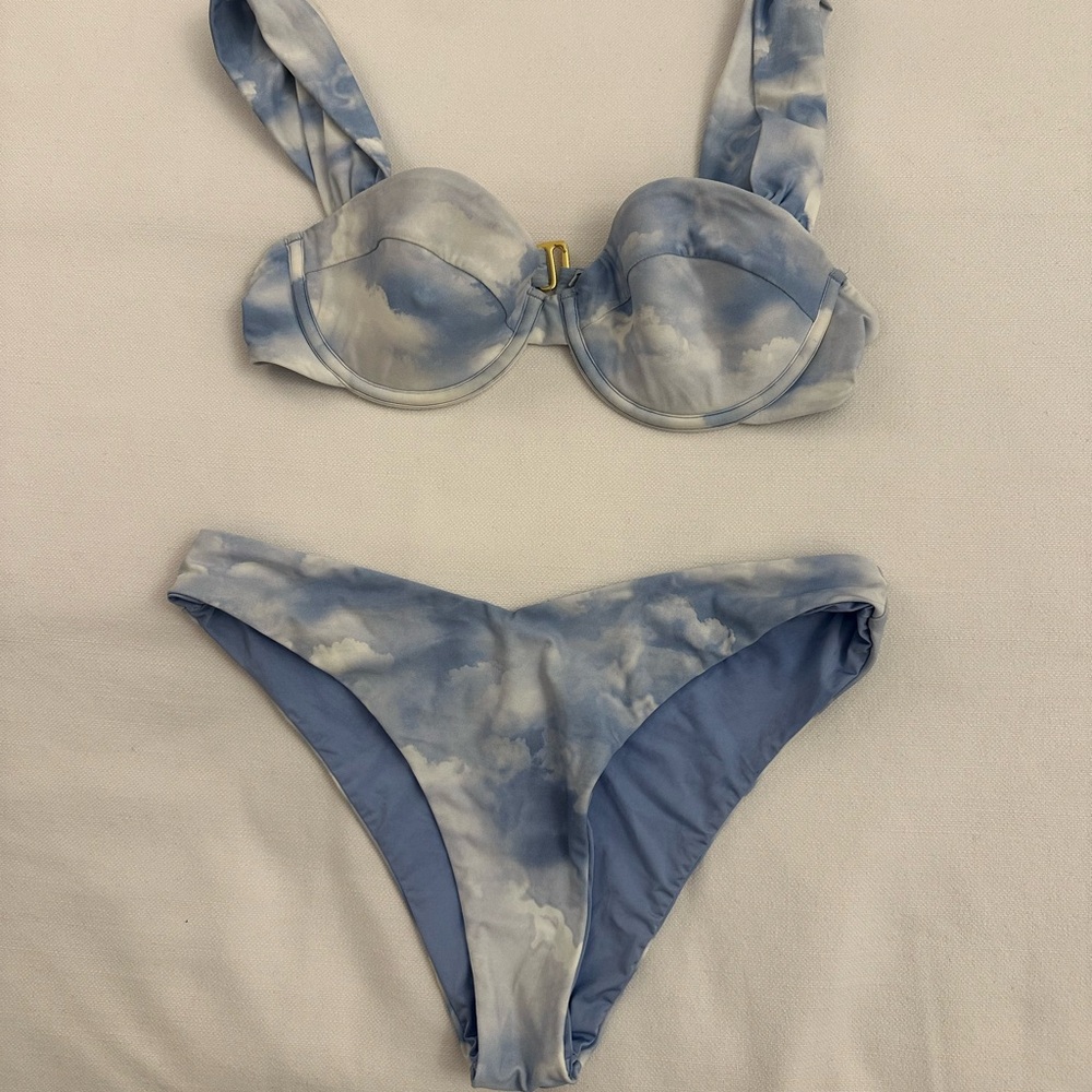 Weworewhat Cloud Print Bikini Set - image 1